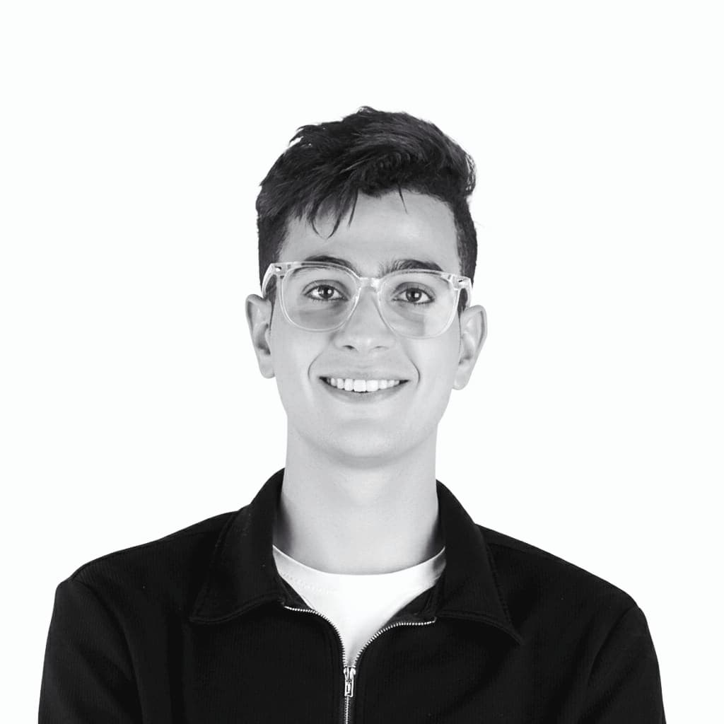 AlMonther Abdulhafeez - Black and white sketch portrait